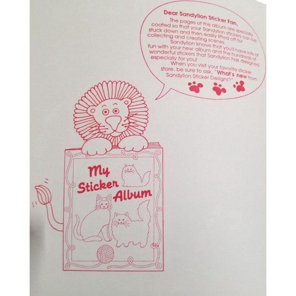 Vintage Sandylion Sticker Album 1990s Santa Claus Christmas Sandy Lion Book 90s - Picture 7 of 10